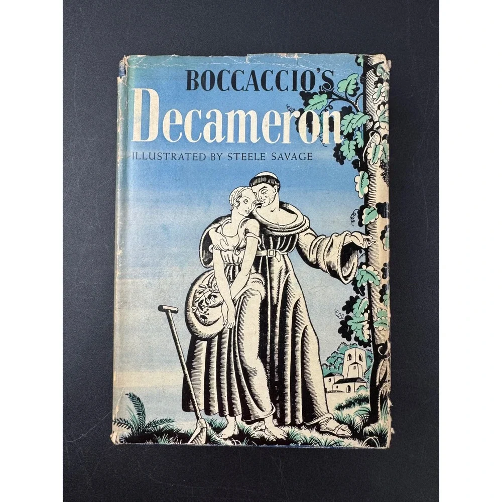 The Decameron Giovanni Boccaccio 1931 Blue Ribbon Steele Savage Illustrated‎